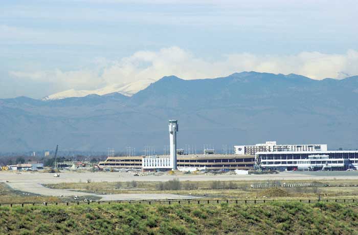 View of old Stapleton airport.