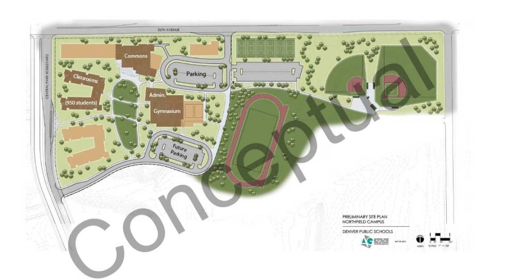Site plan for new high school.