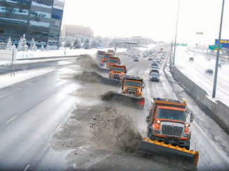 To avoid dangerous, slick roads, Colorado deploys snow plows that spray salty chemicals. What are these compounds, how do they work, and what are their impacts? Photo courtesy of CDOT