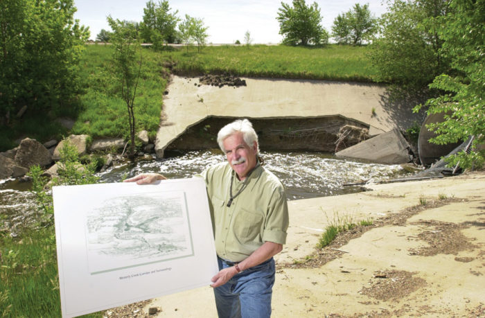 Dennis Piper who served as the Stapleton Development Corporation’s Director of Parks and Environment full time for 10 years beginning in 1998, says “Westerly Creek is one of the best things at Stapleton, an incredible success as a natural area and as a design that reduces erosion. Several times it has handled way more than the hundred-year flood.”