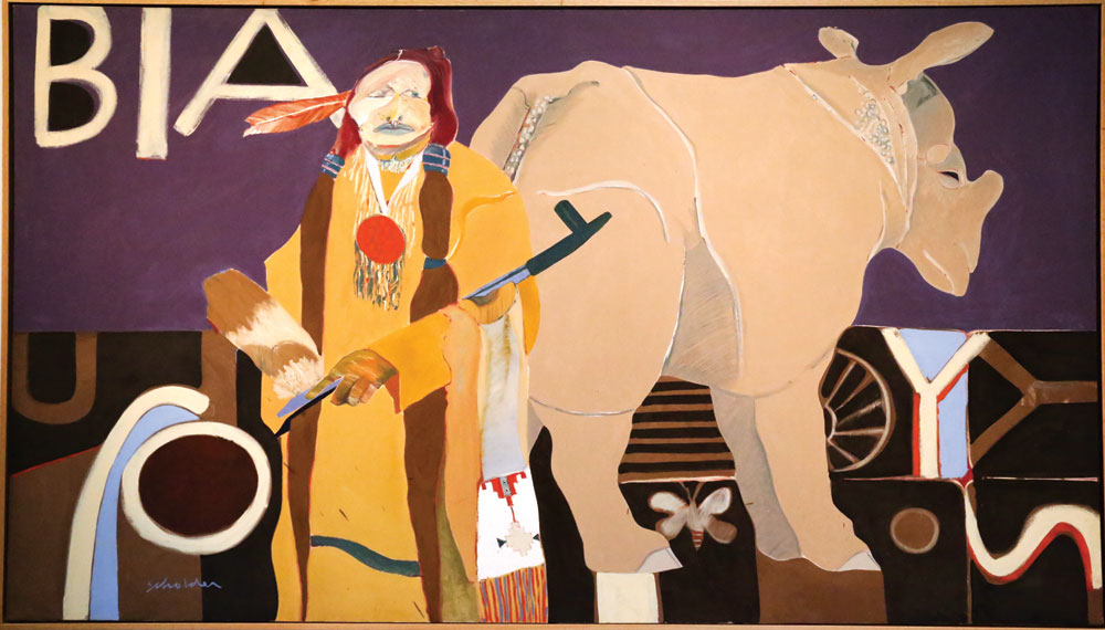  Indian and Rhinoceros, 1968