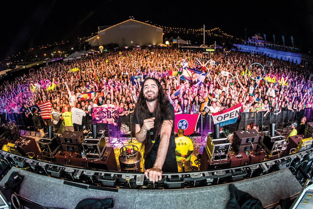 Lorin Ashton, better known under his stage name, Bassnectar, is an American DJ and record producer known for his bass and sub-bass decibel levels. Photo by aLIVE
