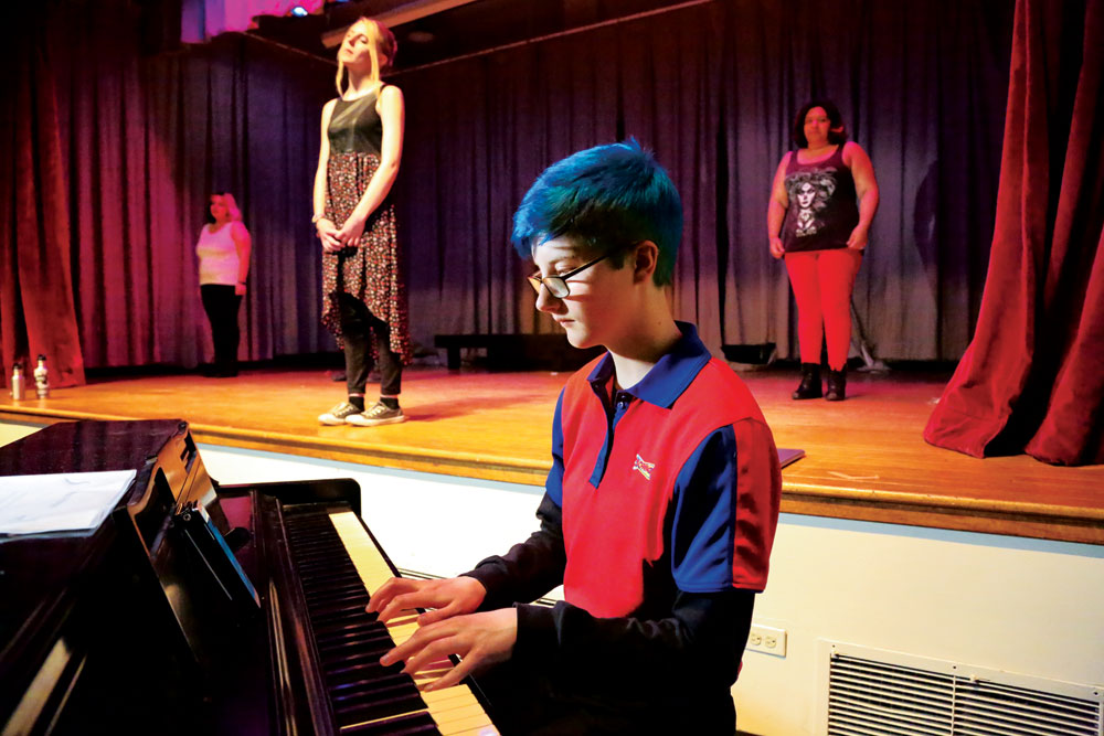 Johnson accompanies Denver Online student performers, who select their own songs and choreograph their own routines.