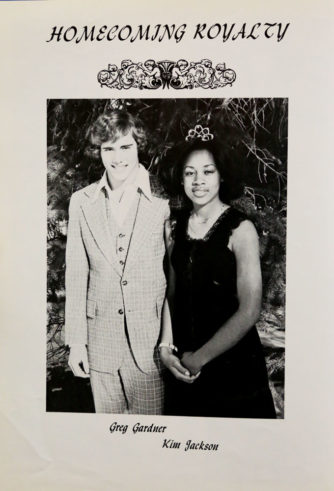 Homecoming Royalty Greg Gardner and Kim Jackson - Fall 1977