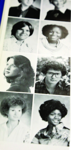 1978 Manual yearbook seniors. Author of this article, Anne (Kreutzer) Hebert, is middle-left.