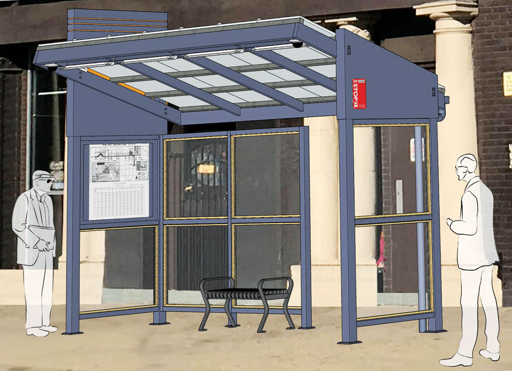 New Colfax Bus Shelter Rendering