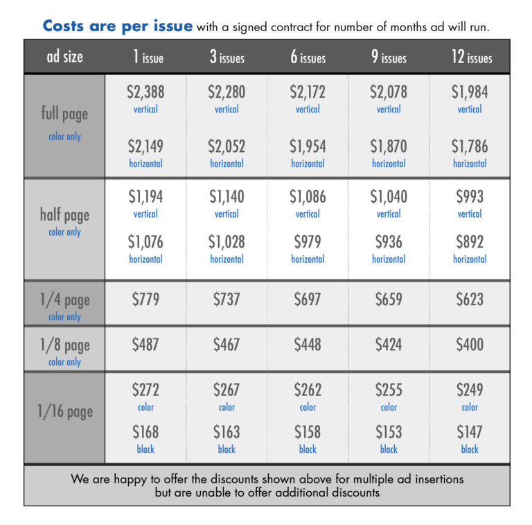 Ad Rates and Sizes - Best Denver Newspaper for Advertising | Front Porch