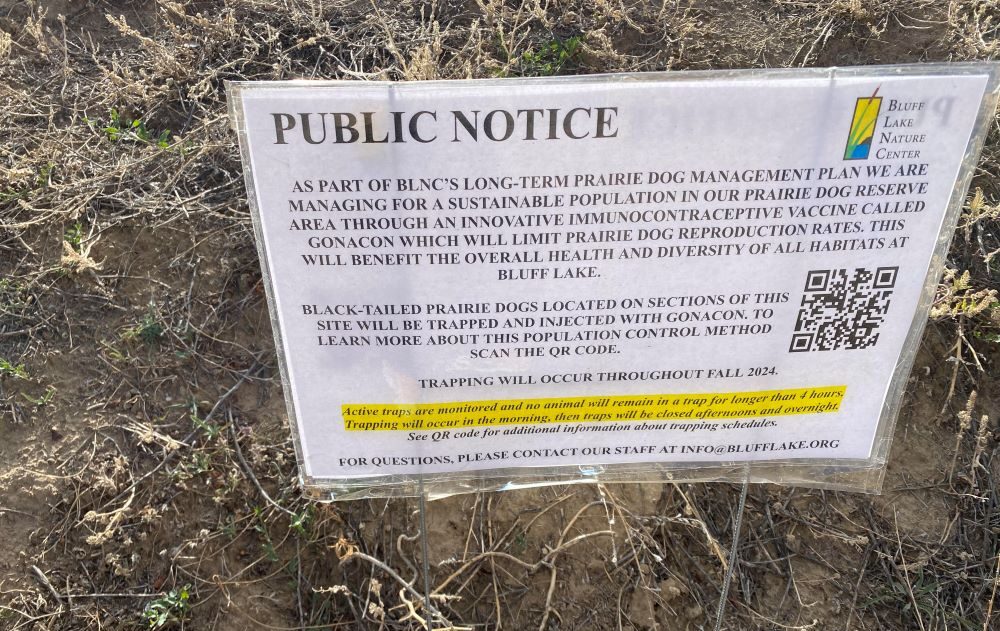 A Program to Keep the Prairie Dog Population Under Control at Bluff Lake