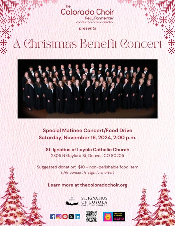 The Colorado Choir Christmas 2024 Matinee Benefit Concert