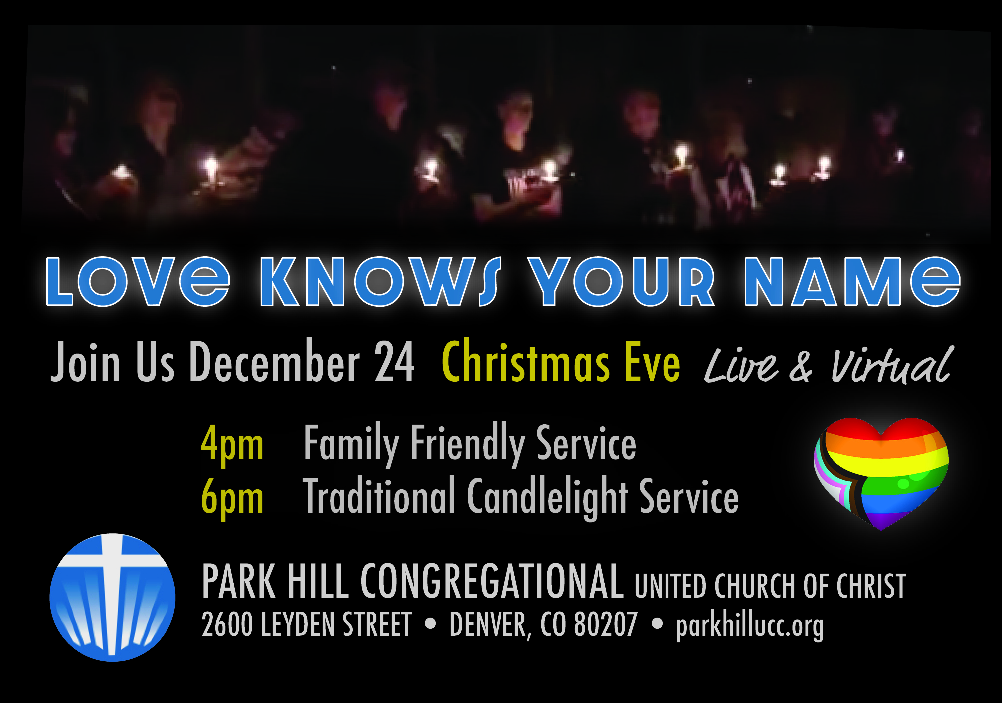 2024 Christmas Eve Family Friendly + Traditional Candlelight Celebration