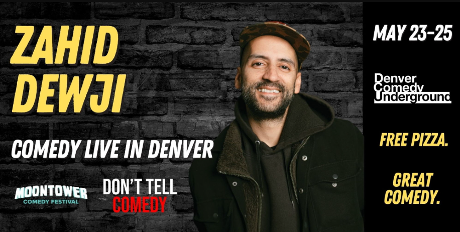 Zahid Dewji at Denver Comedy Underground! Free Pizza!