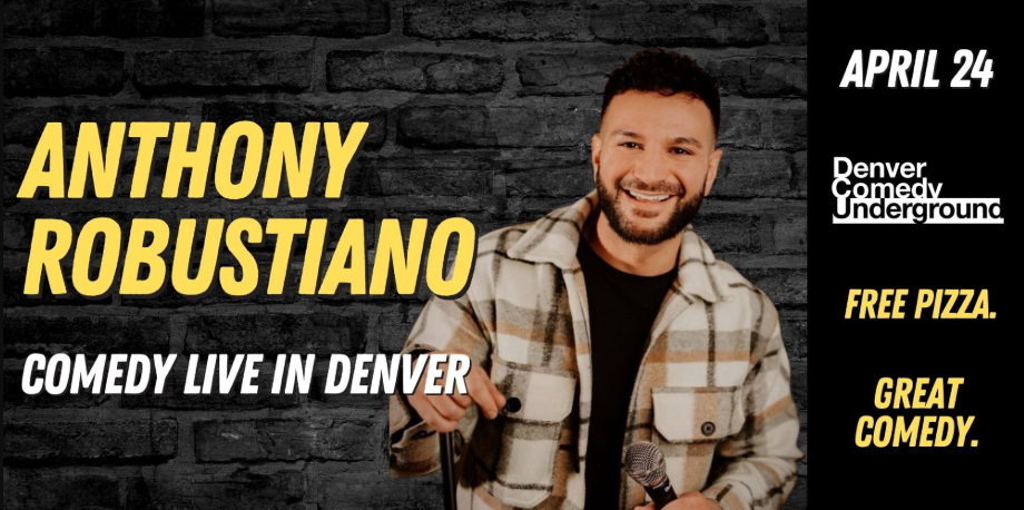 Anthony Robustiano at Denver Comedy Underground! Free Pizza!