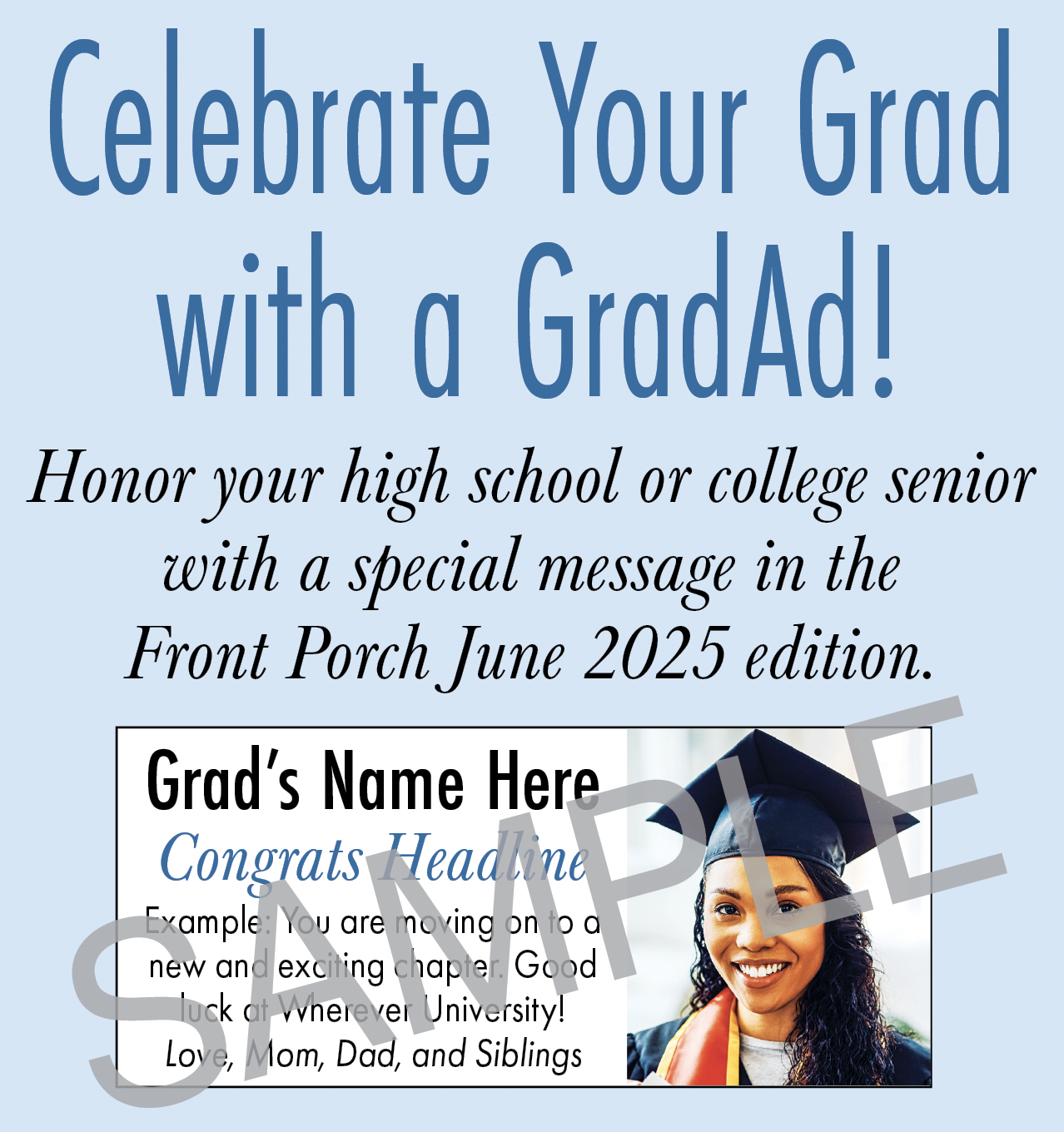 Celebrate Your Grad with a GradAd!