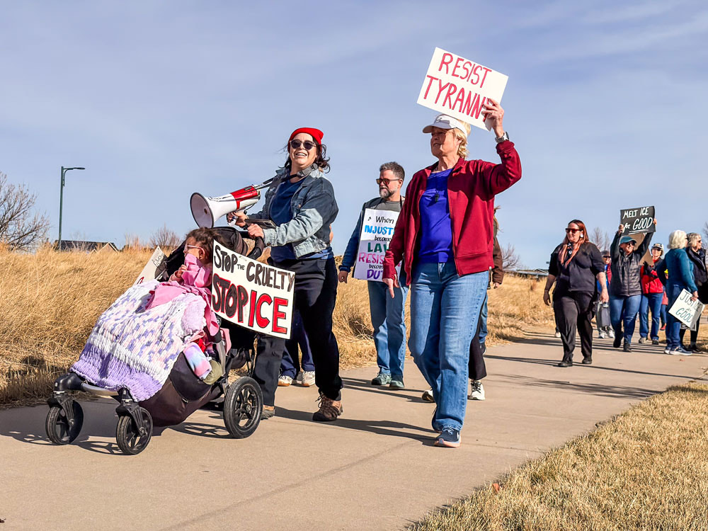 Photos: A Day of Protest in Denver’s Central Park Neighborhood