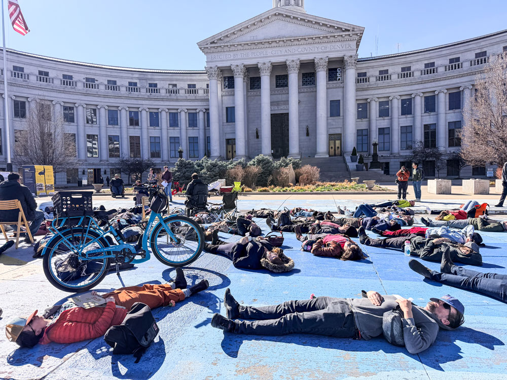 Denver Advocates Hold ‘Die-In’ to Demand Safer Streets