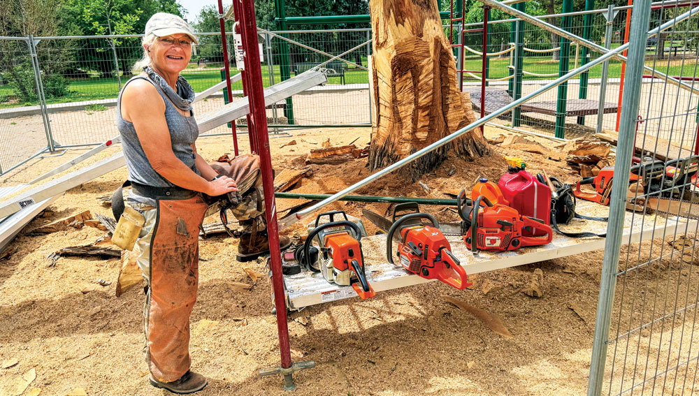 ‘Chainsaw Mama’ Turns a Tree into Art